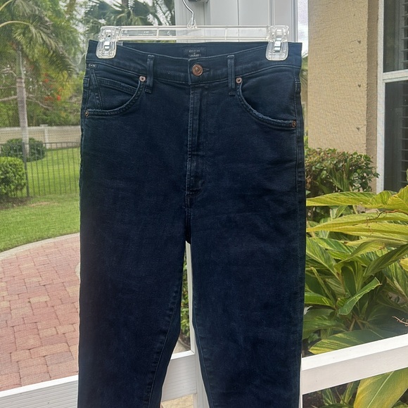 Citizens of Humanity Chrissy High-Rise Skinny Jeans Dark Blue Black Size 27 EUC - Picture 17 of 17